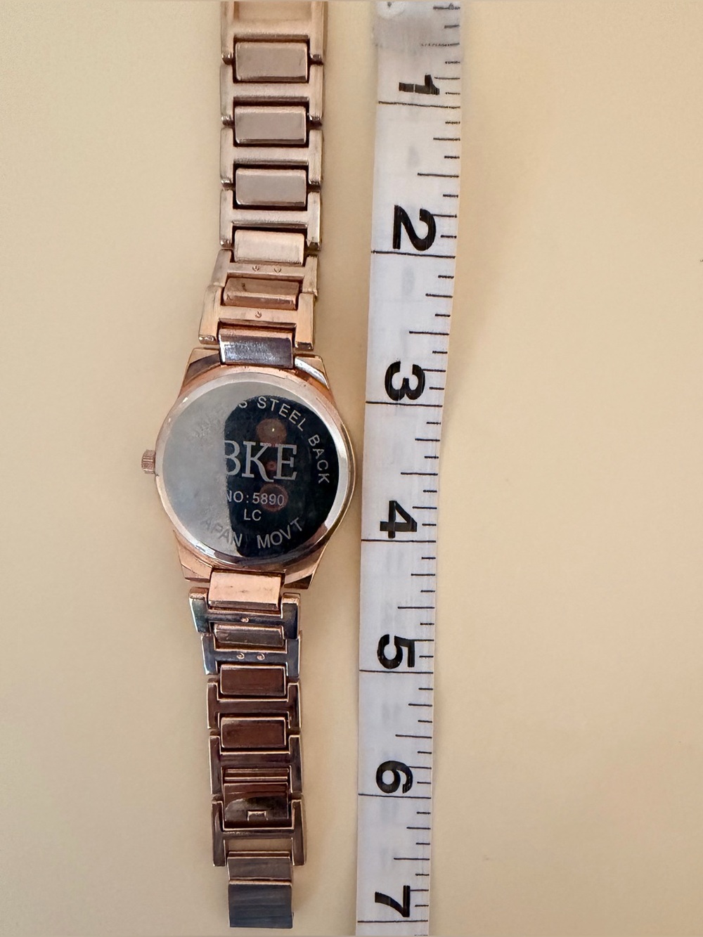 BKE Women's Rose Gold-Tone Link Bracelet Watch - Picture 5 of 5